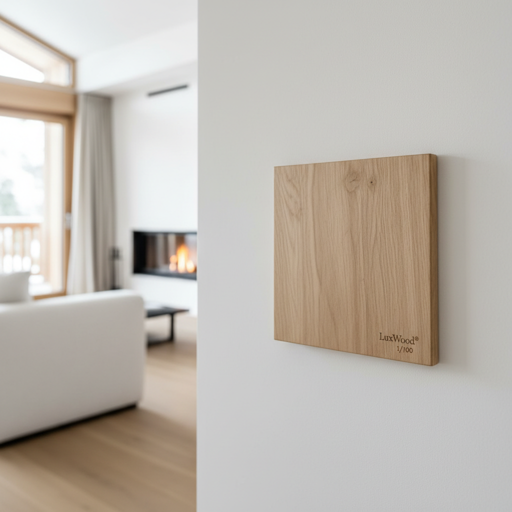 Interrupteur en bois massif chêne LUXWOOD Édition Signature